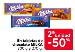 Carrefour Market Milka tabletas de chcocolate oferta