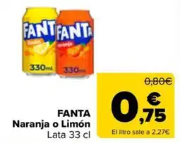 Carrefour Market Fanta Naranja o Limón oferta