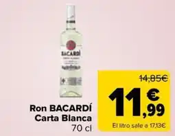 Carrefour Market Ron BACARDÍ Carta Blanca oferta