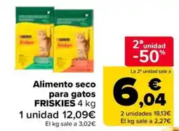 Carrefour Market Friskies alimento seco para gatos oferta