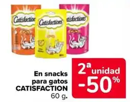 Carrefour Market Catisfaction snacks para gatos oferta