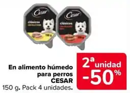 Carrefour Market Cesar alimento húmedo para perros oferta