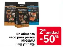 Carrefour Market Miguau alimento seco para perros oferta