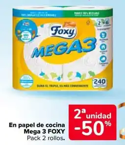 Carrefour Market Foxy mega 3 en papels oferta