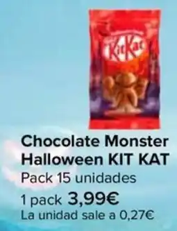 Carrefour Market Kit Kat Chocolate Monster Halloween KIT KAT oferta