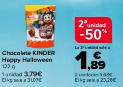 Carrefour Market Kinder chocolate happy halloween oferta