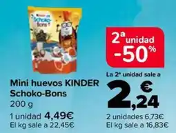 Carrefour Market Kinder mini huevos schoko-bons oferta