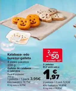 Carrefour Market Kalabaza- edo burezur-galleta oferta
