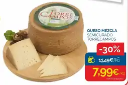 Supermercados La Despensa Torrecampos queso mezcla semicurado oferta