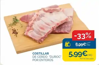 Costillar de cerdo "Duroc"