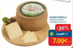Cash Ecofamilia Torrecampos queso mezcla semicurado oferta