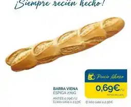 Supermercados La Despensa Barra viena oferta