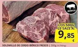 Supermercados MAS Solomillo de cerdo ibérico fresco oferta