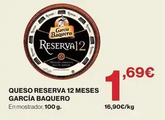 García baquero - queso reserva 12 meses