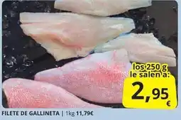 Supermercados MAS Filete de gallineta oferta