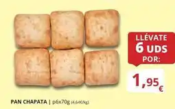 Supermercados MAS Pan chapata oferta