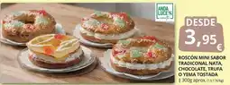 Supermercados MAS Anda - roscón mini sabor tradicional nata, chocolate, trufa o yema tostada oferta