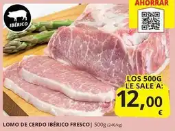 Supermercados MAS Oxo - lomo de cerdo ibérico fresco oferta