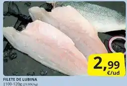Supermercados MAS Filete de lubina oferta