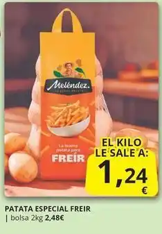 Supermercados MAS Patata especial freir oferta
