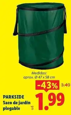 Ocine Parkside - saco de jardin plegable oferta