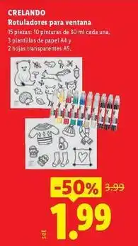 Ocine Crelando - rotuladores para ventana oferta