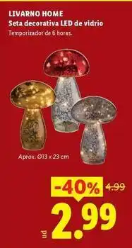 Ocine Livarno home - seta decorativa led de vidrio oferta
