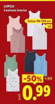 Ocine Lupilu - camiseta interior oferta