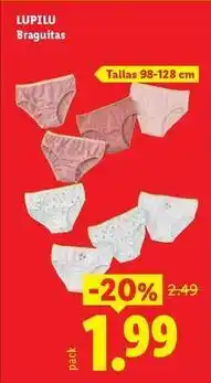 Ocine Lupilu - braguitas oferta