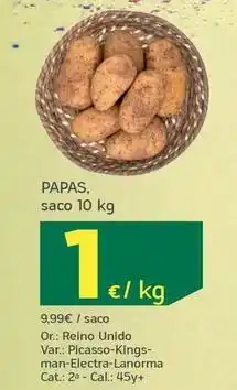HiperDino Papas oferta
