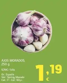 HiperDino Ajos morados oferta