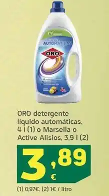 HiperDino Oro - detergente líquido automáticos oferta