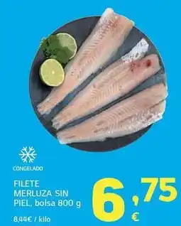 HiperDino Filete merluza sin piel oferta