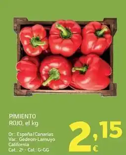 HiperDino Pimiento rojo oferta