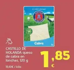 HiperDino Castillo de holanda - queso de cabra en lonchas oferta