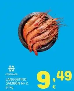 HiperDino Langostino gambon oferta