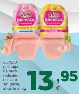 HiperDino Elpozo - pechuga de pavo reducido en sal o sin grasa oferta