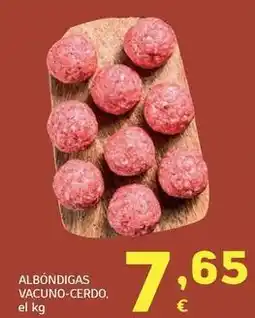 HiperDino Albóndigas vacuno-cerdo oferta
