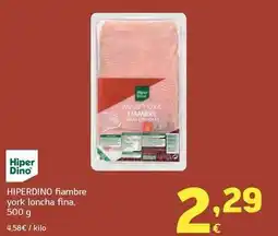 HiperDino Hiperdino - fiambre york loncha fina oferta