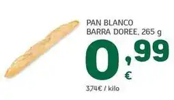 HiperDino Pan blanco barra doree oferta