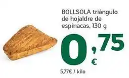 HiperDino Bollsola - triangulo de hojaldre de espinacas oferta