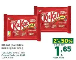 HiperDino Kit kat - chocolatina mini original oferta