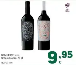 HiperDino Demuerte - vino tinto o blanco oferta