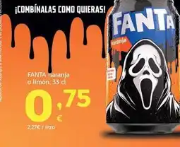 HiperDino Fanta - naranja o limon oferta
