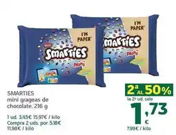 HiperDino Smarties - mini grageas de chocolate oferta