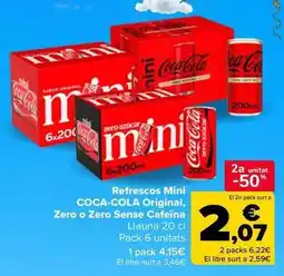 Carrefour Market Coca-cola - refrescos mini original oferta