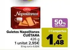 Carrefour Market Cuétara - galetes napolitanes oferta