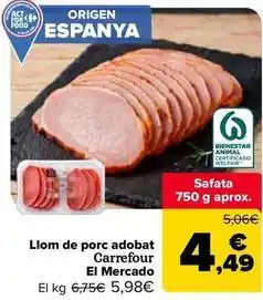 Carrefour Market Carrefour - llom de porc adobat el mercado oferta