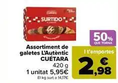 Carrefour Market Cuétara - assortiment de galetes l'autentic oferta
