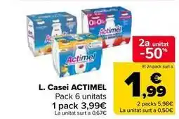 Carrefour Market Actimel - l.casei oferta